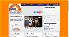 Desktop Screenshot of newhorizonsmentalhealth.org
